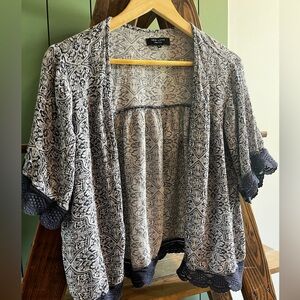 Paisley patterned summer cardigan